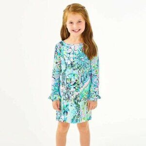 Lilly Pulitzer Girls UPF 50+ Mini Ruffled Sophie Dress Lillys House NWT size XL